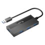 Equip Hub USB 3.2 Gen 1 de 4 puertos con adaptador USB-C
