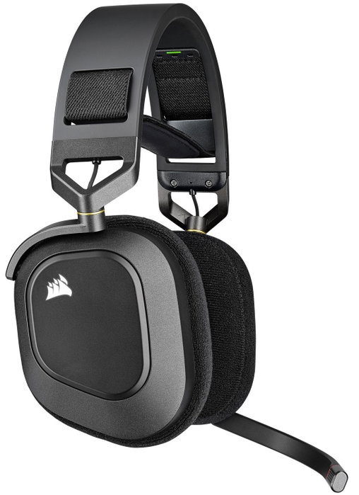 Auriculares Bluetooth con Micrófono Corsair HS80 RGB Negro Multicolor