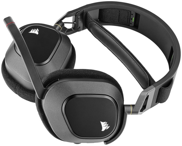 Auriculares Bluetooth con Micrófono Corsair HS80 RGB Negro Multicolor