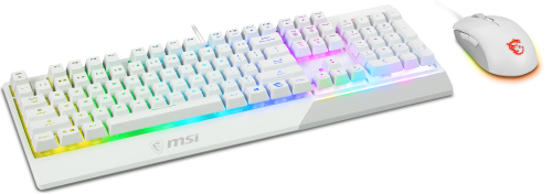 MSI VIGOR GK30 COMBO WHITE ES Teclado Mecánico y Ratón Gaming USB RGB LED Blanco S11-04ES305-CLA