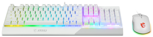 MSI VIGOR GK30 COMBO WHITE ES Teclado Mecánico y Ratón Gaming USB RGB LED Blanco S11-04ES305-CLA