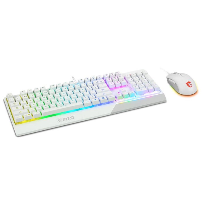 MSI Vigor GK30 COMBO WHITE ES Teclado y Ratón Blanco MSI Vigor GK30 COMBO WHITE ES Teclado y Ratón Blanco