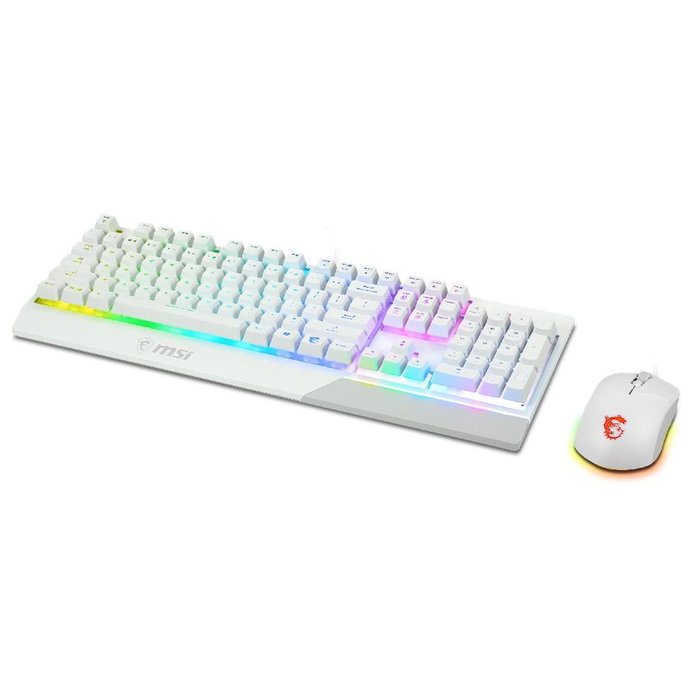 MSI Vigor GK30 COMBO WHITE ES Teclado y Ratón Blanco MSI Vigor GK30 COMBO WHITE ES Teclado y Ratón Blanco
