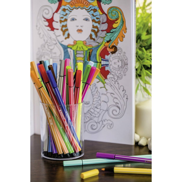 Stabilo Pen 68 Estuche de 8 Rotuladores Colores Pastel 1 mm
