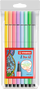Stabilo Pen 68 Estuche de 8 Rotuladores Colores Pastel 1 mm