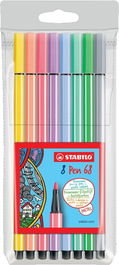 Stabilo Rotuladores Pen 68 C-Surtidos Pastel Estuche 8 Ud