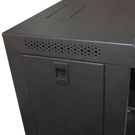 MicroConnect Armario mini mural 10 pulgadas 7HU Negro RAL 9004