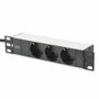 Digitus Regleta de enchufes DN-95411 con 3 tomas y cable de 2 m