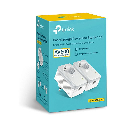 TP-Link TL-PA4010P KIT Adaptadores Powerline 600Mbps Blanco (Pack de 2)