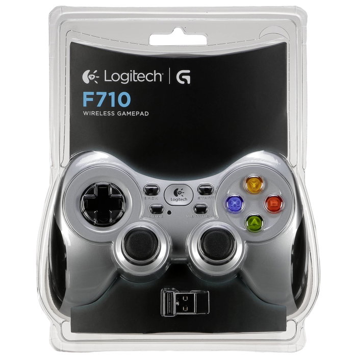 Logitech F710 Wireless Gamepad Inalámbrico 2,4 GHz Negro y Plata Logitech F710 Wireless Gamepad Inalámbrico 2,4 GHz Negro y Plata