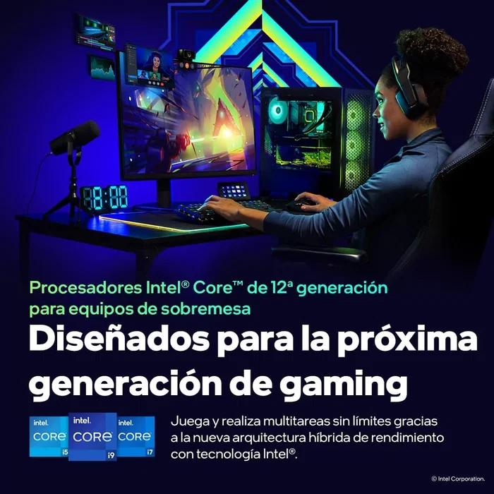 Intel Core i9-12900K procesador de escritorio LGA1700 (16 núcleos, 5.2 GHz Turbo, 30MB cache) para gaming y creación de contenido - Caja - BX8071512900K