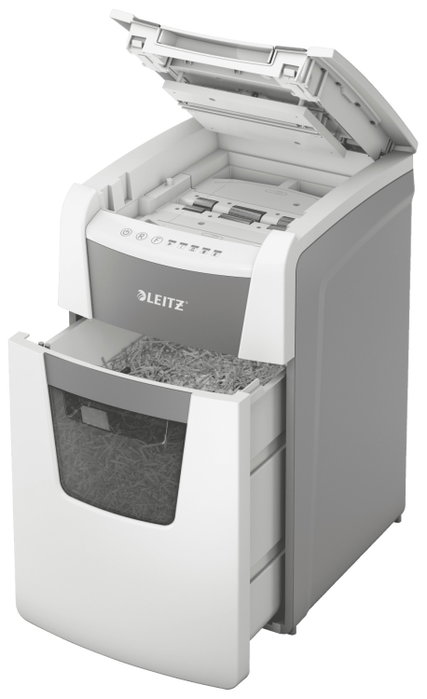 Leitz IQ 150 Autofeed Destructora de Documentos P4, 44L, Gris y Blanco