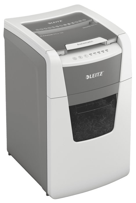 Leitz IQ 150 Autofeed Destructora de Documentos P4, 44L, Gris y Blanco