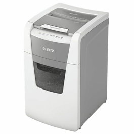Leitz IQ 150 Autofeed Destructora de Documentos P4, 44L, Gris y Blanco
