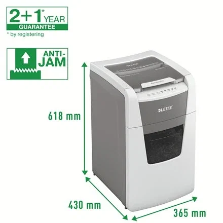 Leitz IQ 150 Autofeed P4 Destructora de Documentos Gris y Blanco