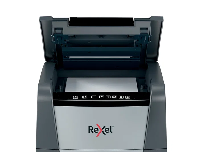 Rexel Optimum AutoFeed+ 50X Destructora de Papel Corte Cruzado Negro y Gris