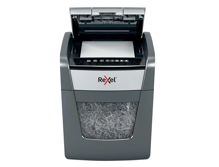 Rexel Optimum AutoFeed+ 50X Destructora de Papel Corte Cruzado Negro y Gris