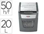 Rexel Optimum AutoFeed+ 50X Destructora de Papel Corte Cruzado Negro y Gris