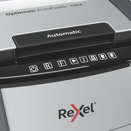 Rexel Optimum AutoFeed+ 100X Negro, Gris Rexel Optimum AutoFeed+ 100X Negro, Gris