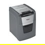 Rexel Optimum AutoFeed+ 100X Destructora de documentos con corte en partículas 4x28 mm, capacidad 250 hojas, 34 L, negro y gris