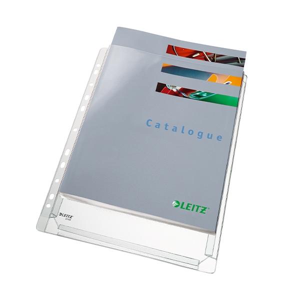 Leitz Fundas Multitaladro con Fuelle A4, Pack de 5 unidades