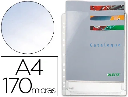 Leitz Fundas Multitaladro con Fuelle A4, Pack de 5 unidades