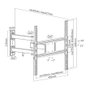 EQUIP Soporte de pared articulado para TV 32-55 pulgadas Negro EQ650341