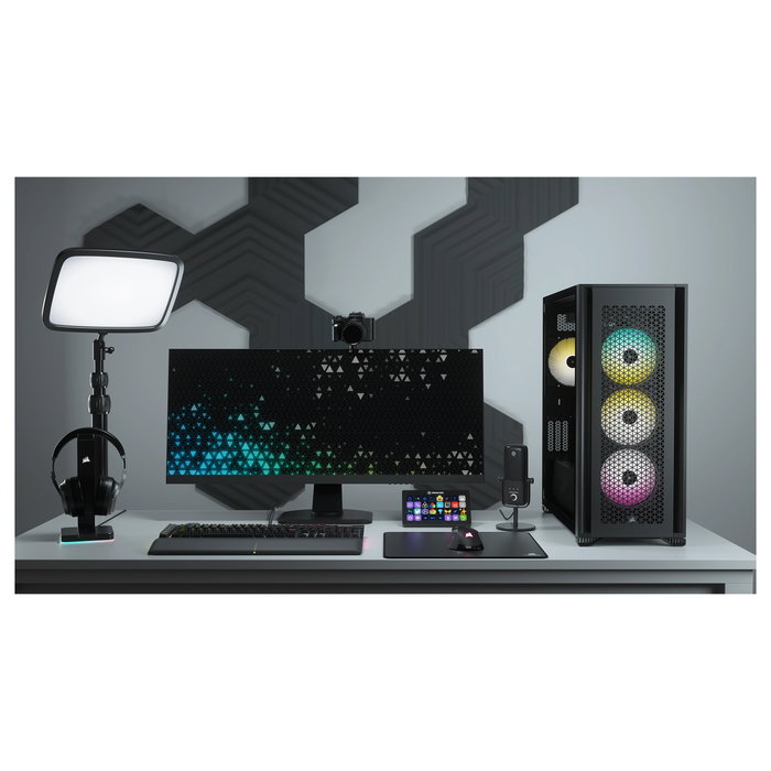 Corsair 7000D Airflow Caja PC Gaming Full-Tower Negro con Panel de Vidrio Templado, Soporta ATX/EATX, 11 Ranuras, Ventiladores 140mm, Gestión de Cables