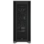 Corsair 7000D Airflow Caja PC Gaming Full-Tower Negro con Panel de Vidrio Templado, Soporta ATX/EATX, 11 Ranuras, Ventiladores 140mm, Gestión de Cables
