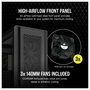 Corsair 7000D Airflow Caja PC Gaming Full-Tower Negro con Panel de Vidrio Templado, Soporta ATX/EATX, 11 Ranuras, Ventiladores 140mm, Gestión de Cables