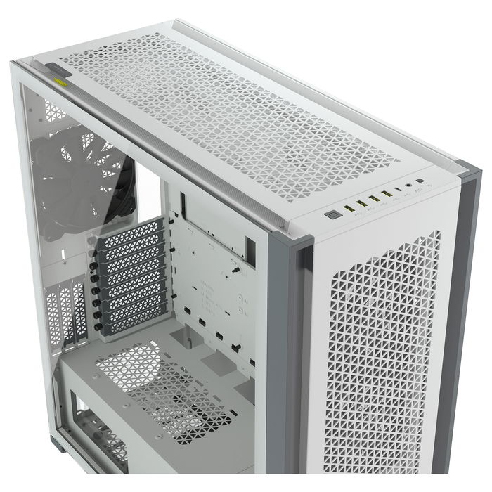 Corsair 7000D Airflow Torre Completa para Gaming - Caja PC Blanco con Ventana Lateral de Cristal Templado, Compatible con ATX, micro-ATX, Mini-ITX, Gestión de Cables