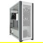 Corsair 7000D Airflow Torre Completa para Gaming - Caja PC Blanco con Ventana Lateral de Cristal Templado, Compatible con ATX, micro-ATX, Mini-ITX, Gestión de Cables