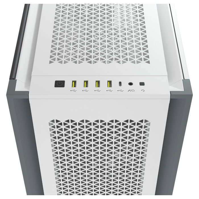 Corsair 7000D Airflow Torre Completa para Gaming - Caja PC Blanco con Ventana Lateral de Cristal Templado, Compatible con ATX, micro-ATX, Mini-ITX, Gestión de Cables