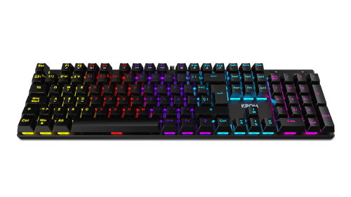 Krom NXKROMKASIC Teclado Gaming Mecánico QWERTY Español Retroiluminación LED RGB USB Full-size Negro