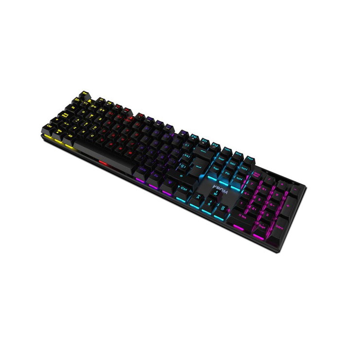 Krom Kasic Teclado Gaming Mecánico Red Switch RGB Rainbow Negro Krom Kasic Teclado Gaming Mecánico Red Switch RGB Rainbow Negro