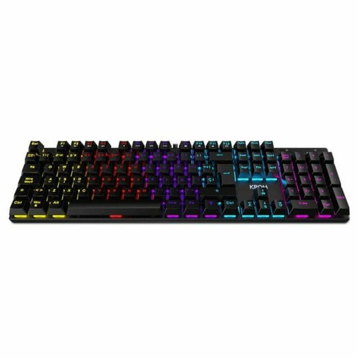 Krom Kasic Teclado Gaming Mecánico Red Switch RGB Rainbow Negro Krom Kasic Teclado Gaming Mecánico Red Switch RGB Rainbow Negro
