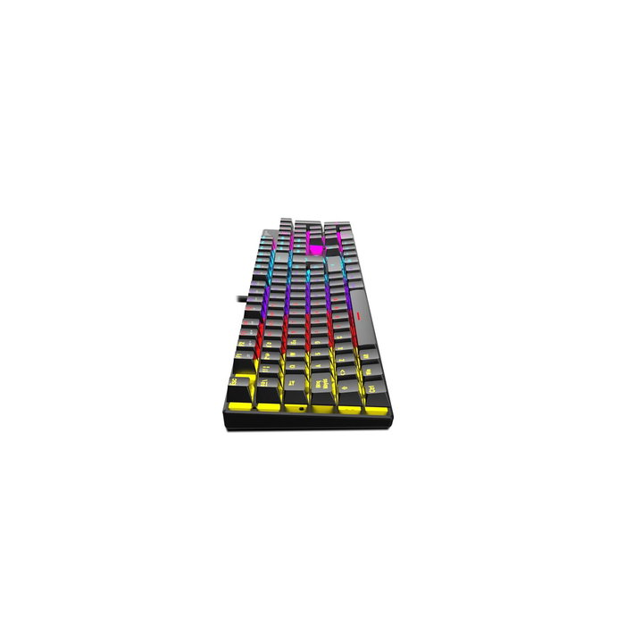 Krom Kasic Teclado Gaming Mecánico Red Switch RGB Rainbow Negro Krom Kasic Teclado Gaming Mecánico Red Switch RGB Rainbow Negro
