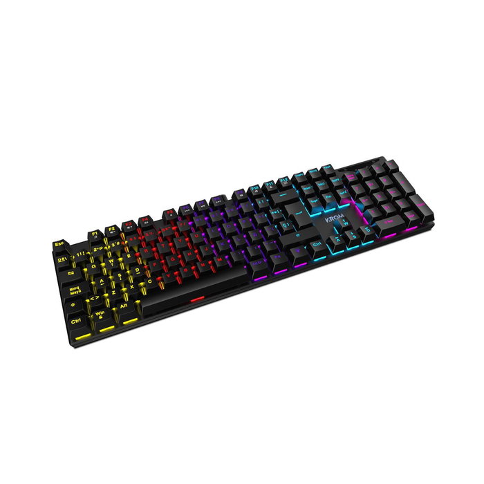 Krom Kasic Teclado Gaming Mecánico Red Switch RGB Rainbow Negro Krom Kasic Teclado Gaming Mecánico Red Switch RGB Rainbow Negro