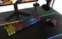Krom Teclado Mecánico Gaming USB para PC, 105 Teclas QWERTY Inglés 100% con Retroiluminación LED RGB, Antighosting y Teclado Numérico - Negro