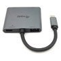 Equip Adaptador USB-C a 2x HDMI, USB-A 3.0, PD para 4K 30Hz - 0.15 metros