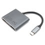 Equip Adaptador USB-C a 2x HDMI, USB-A 3.0, PD para 4K 30Hz - 0.15 metros