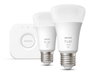 Philips Hue White Kit de inicio de bombillas LED inteligentes - Paquete de 2 - 9.5W - E27