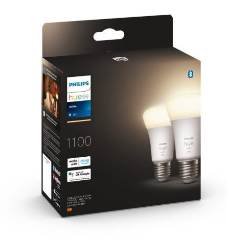 Philips Hue E27 W 9.5W 2-pak Philips Hue E27 W 9.5W 2-pak
