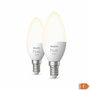 Philips Hue White Bombillas LED inteligentes E14 - Compatible con Bluetooth - Paquete de 2