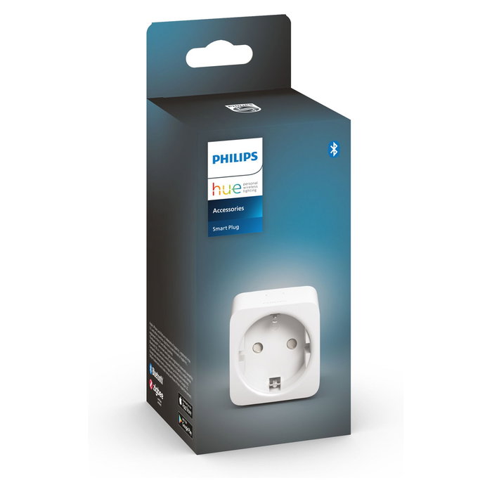 Philips Enchufe Inteligente, Blanco, Compatible con Amazon Alexa y Google Home, para Hogar, Interior
