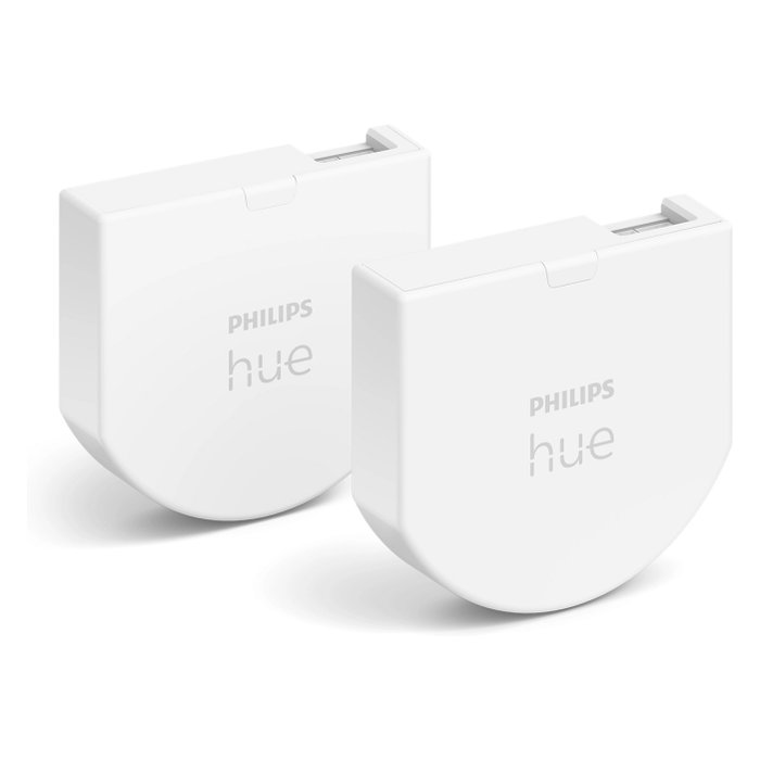 Philips Hue Módulo de interruptor de pared, Pack de 2, Blanco