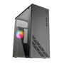Mars Gaming MC100 Caja Gaming ATX Semitorre, Negro, Ventana Lateral, USB 3.0, Ventilador FRGB Trasero, Compatible ATX/MicroATX/Mini-ITX