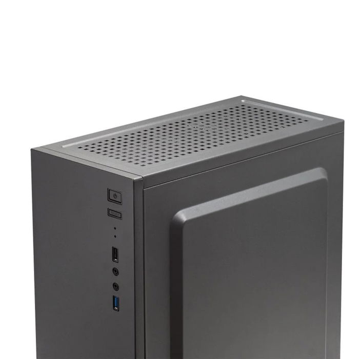 Mars Gaming MC100 Caja Gaming ATX Semitorre, Negro, Ventana Lateral, USB 3.0, Ventilador FRGB Trasero, Compatible ATX/MicroATX/Mini-ITX