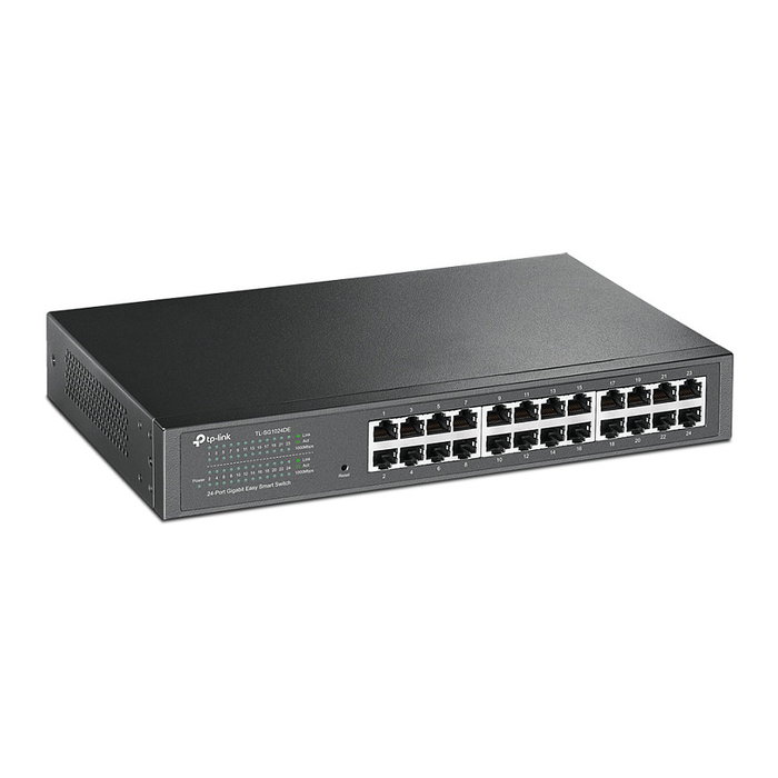 TP-Link TL-SG1024DE Switch Gestionado L2 Gigabit Ethernet 24 Puertos Montaje en Rack 1U Negro
