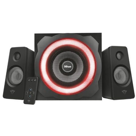 ALTAVOCES 2.1 TRUST GAMING GXT 659 TYTAN RGB - 120W (60W RMS) - SUBWOOFER DE MADERA - MANDO A DISTANCIA - 7 COLORES SINCRONIZADOS CON LOS BAJOS